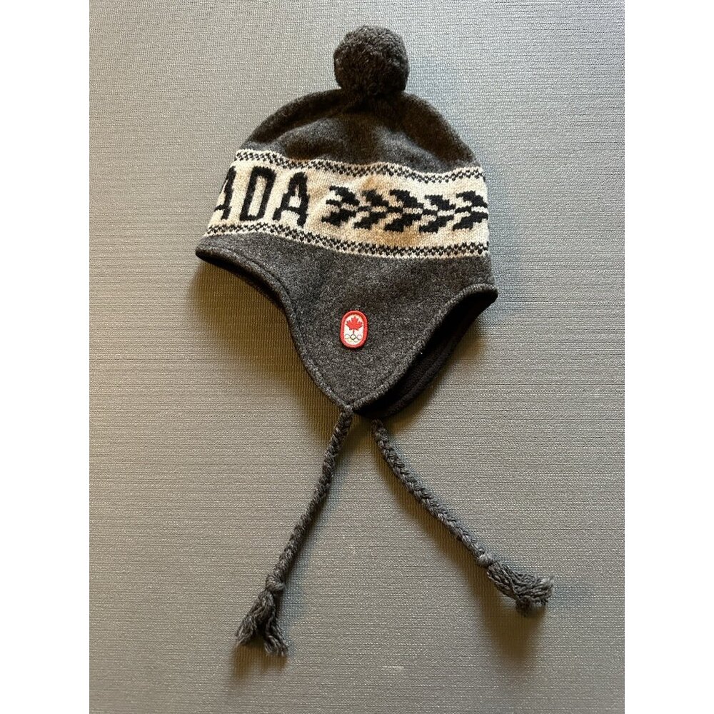 Hudson Bay Team Canada Beanie Hat Olympics Gray NWOT